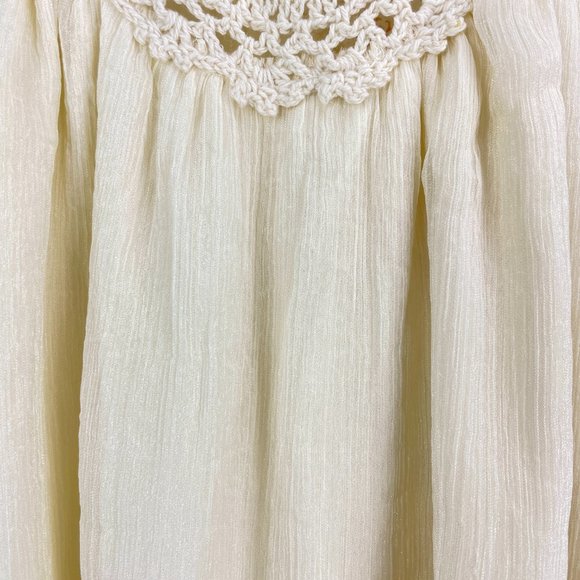 NEW | ADIVA sleeveless top accented with crochet lace - SZ M - Picture 2 of 11